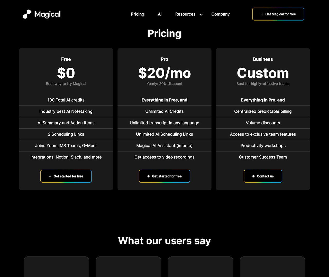 Magical.so – AI-powered Time Partner Logo