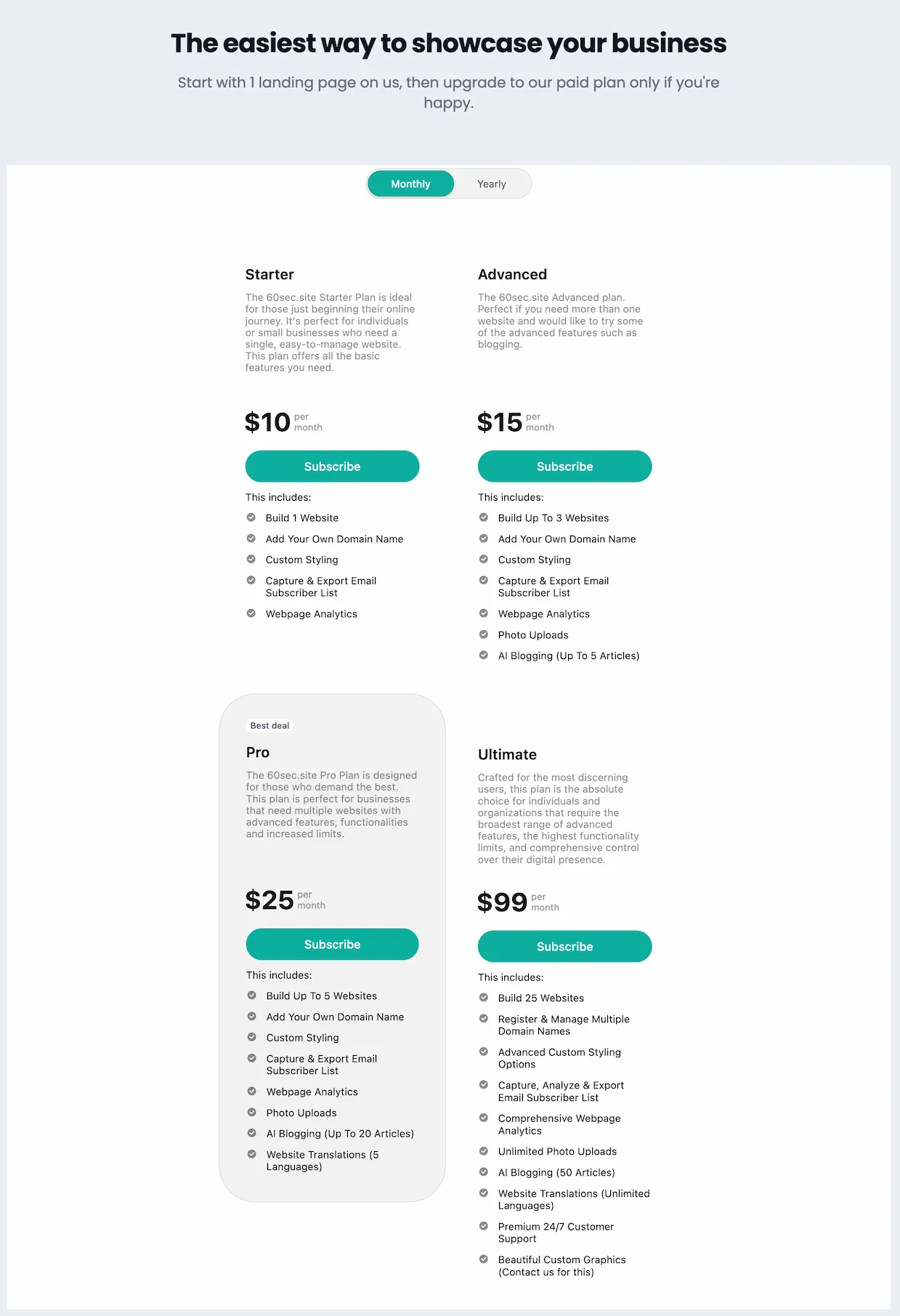 60sec.site-Create Landing Pages in 60 Seconds Without Coding Skills Logo