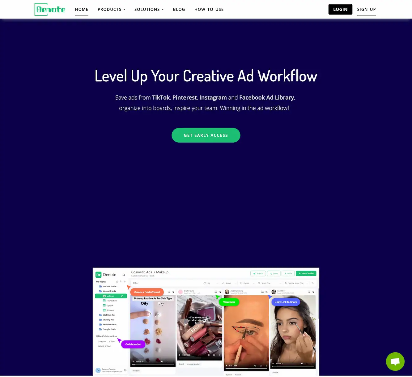 Denote – Creative AD Management Platform Logo