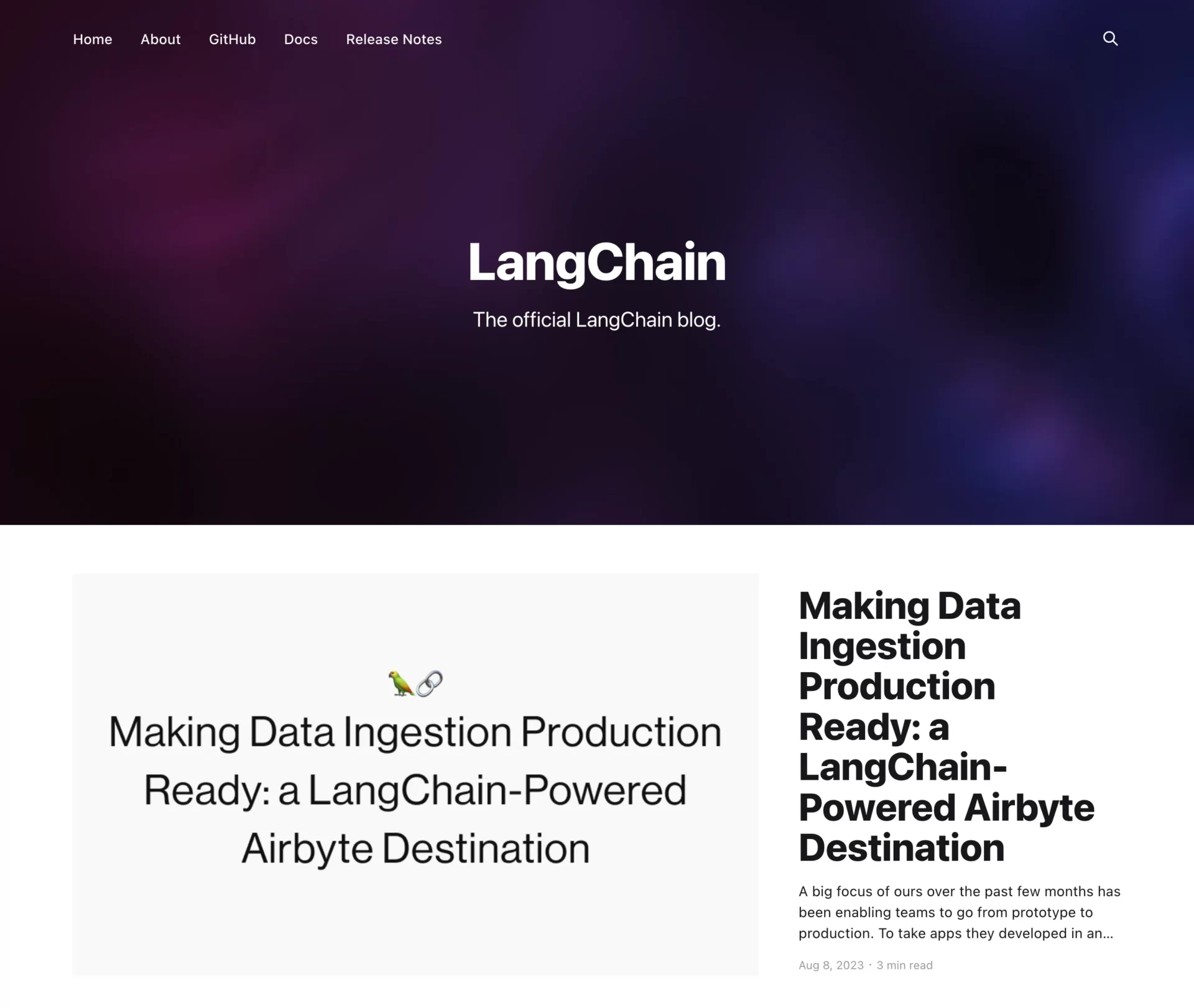 LangChain Platform Overview Logo