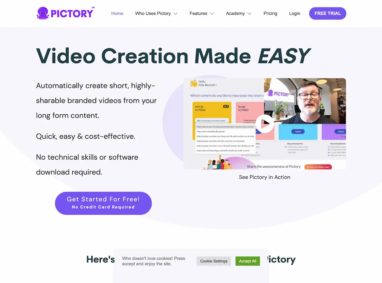 Pictory.ai-Video creation made easy with AI