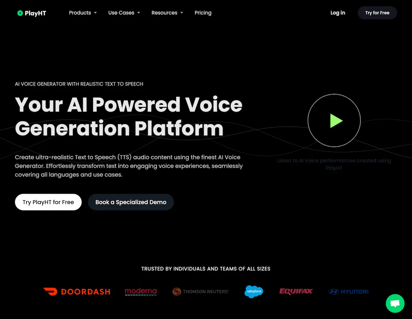 PlayHT: AI Voice Generator & Realistic Text to Speech Online