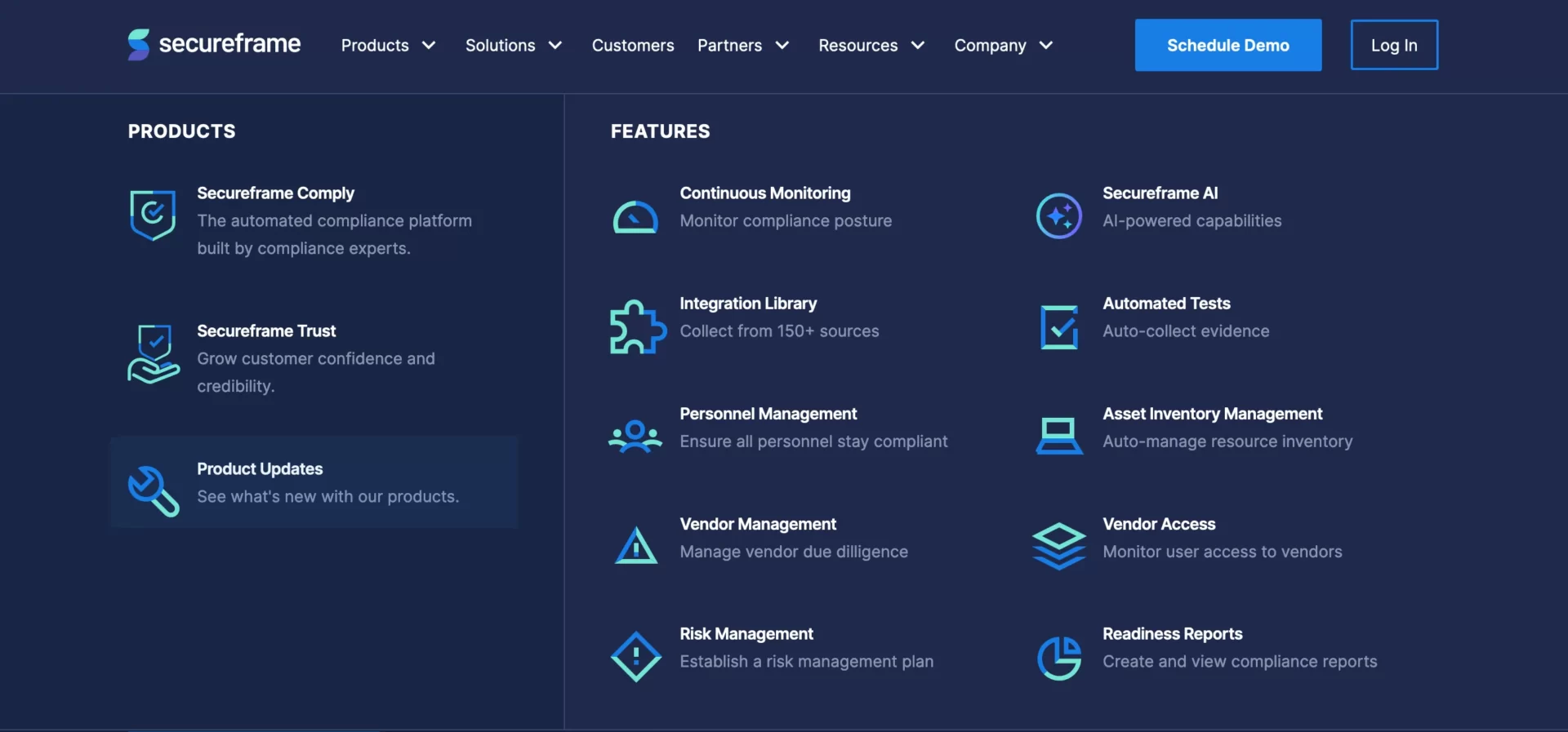 Secureframe: Automated Security and Compliance Software Logo