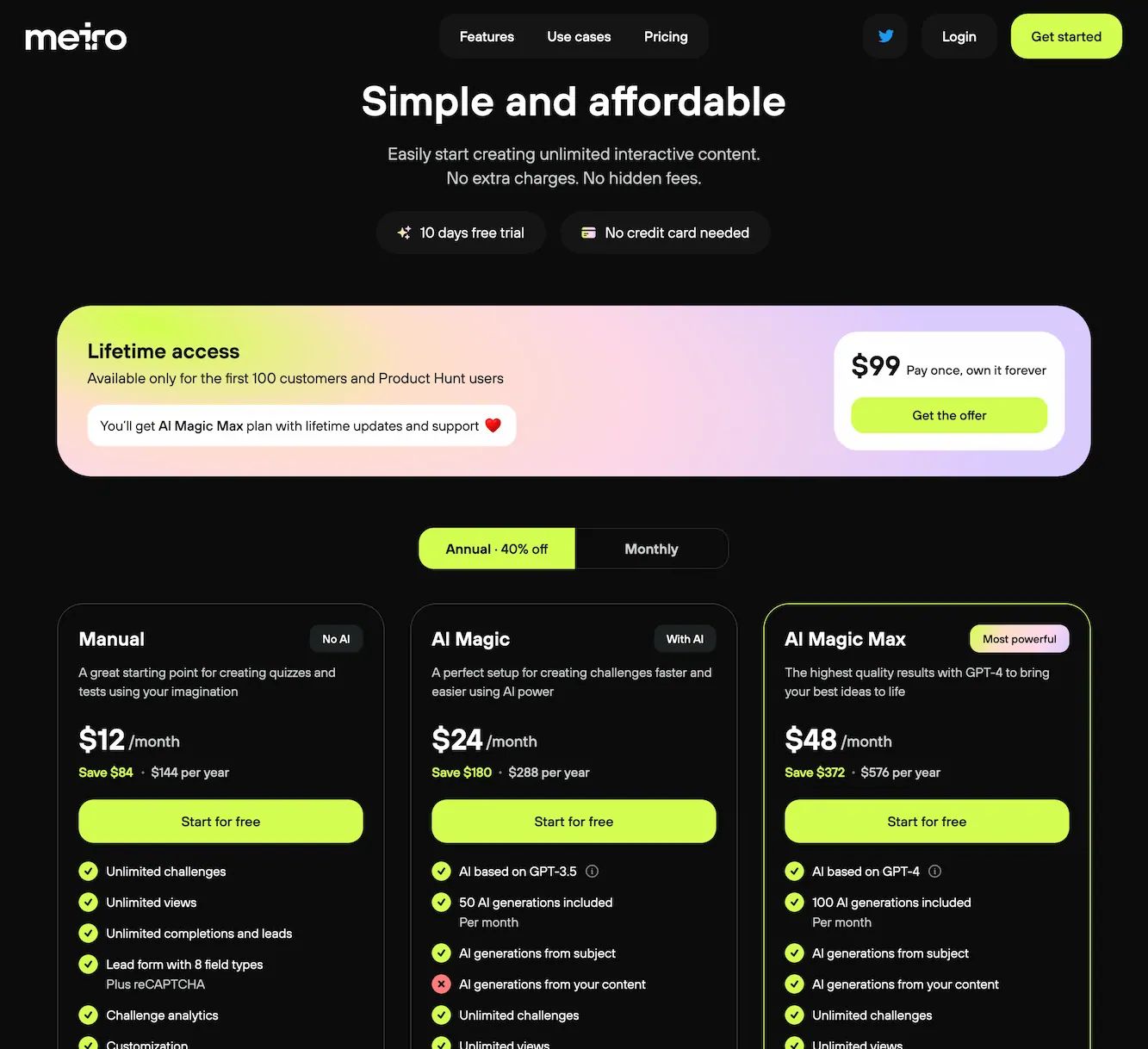 Meiro: AI-powered Content Builder and Customer Data Platform Logo
