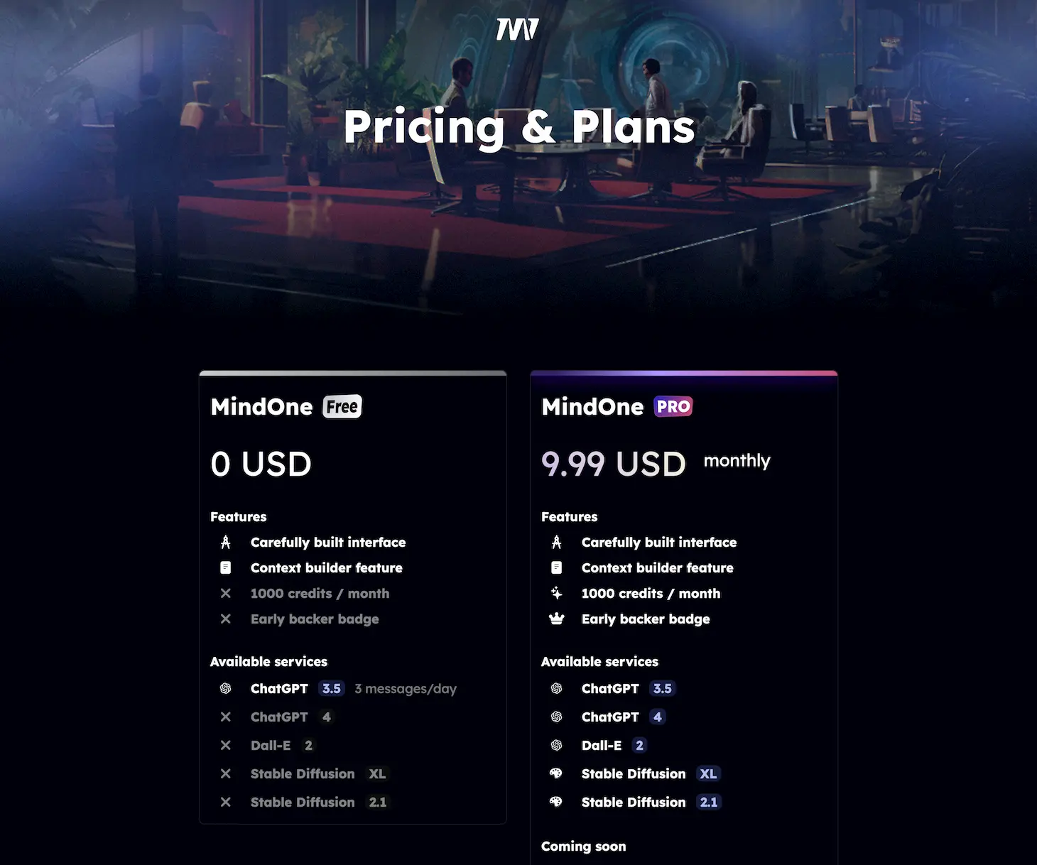 mindone.ai.pricing