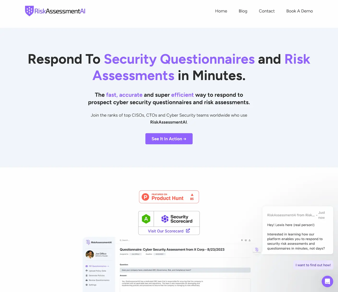RiskAssessmentAI: Simplifying Vendor Risk & Cyber Security Questionnaires Logo