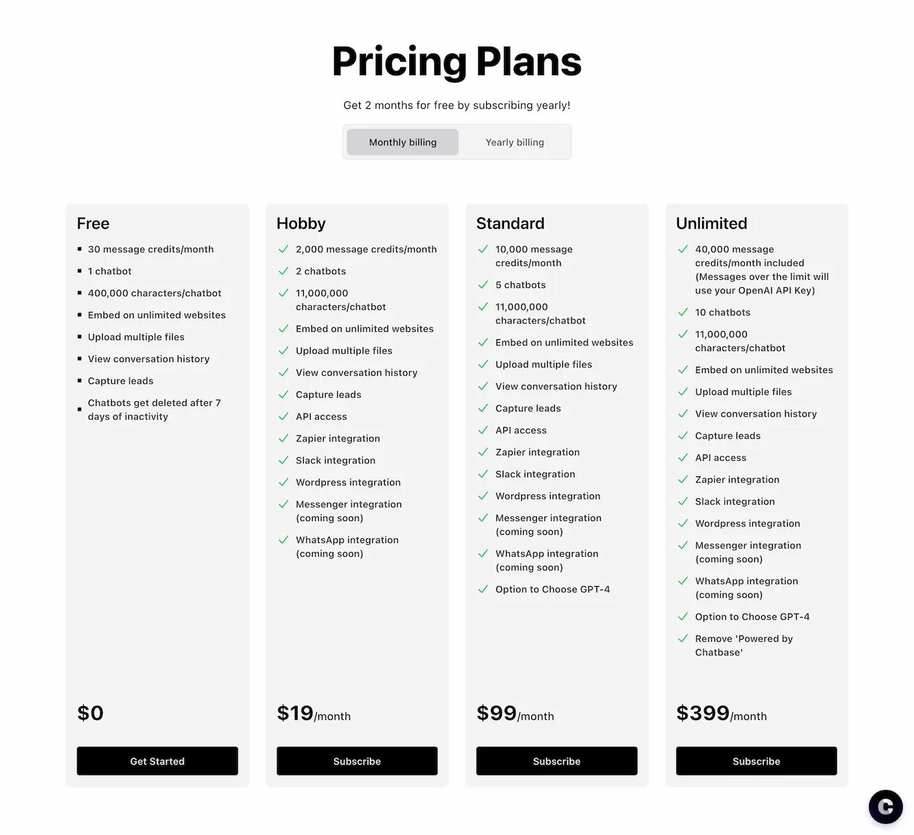 Chatbase- Create a ChatGPT-like chatbot widget for your website Logo