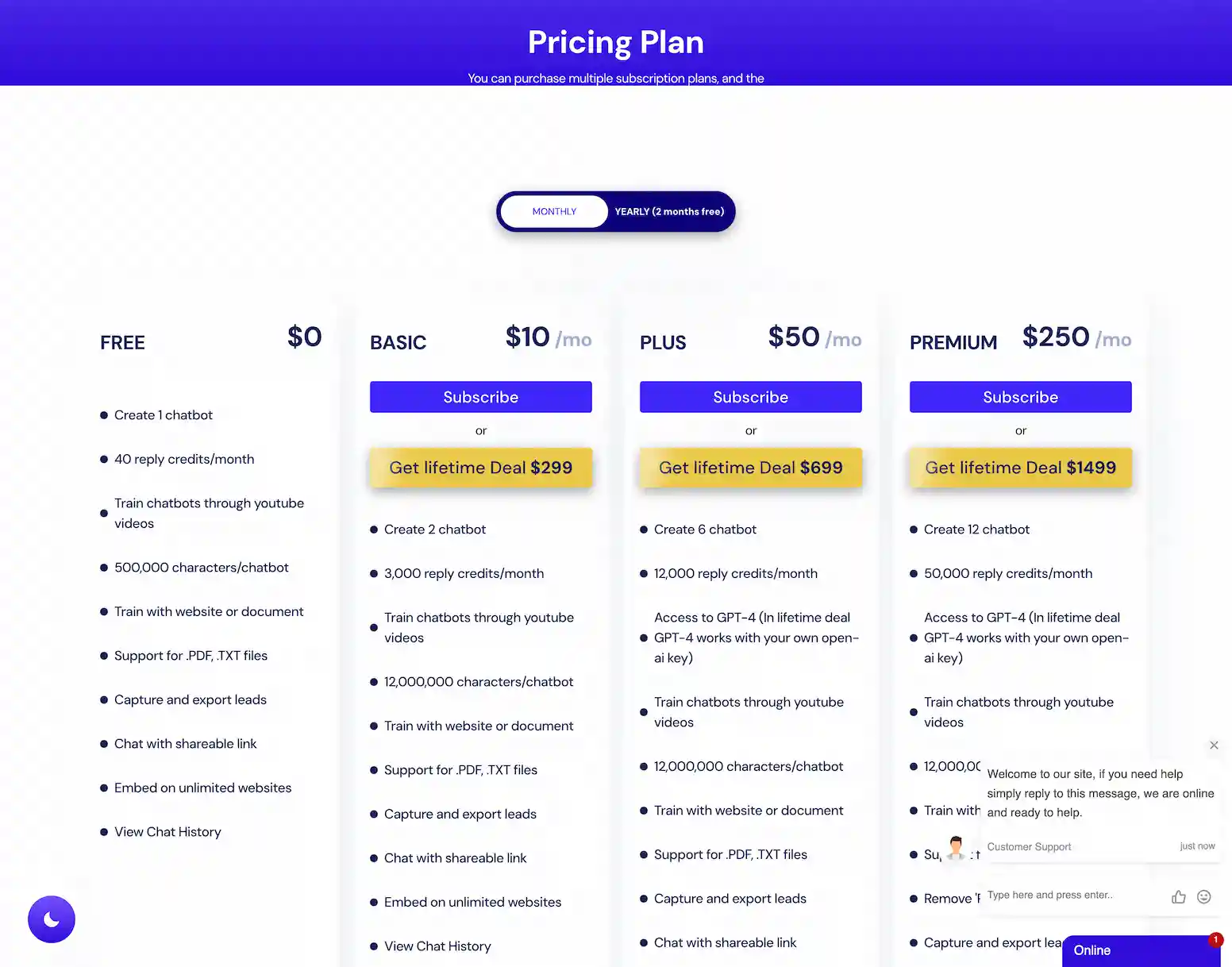 chatwebby.com.pricing