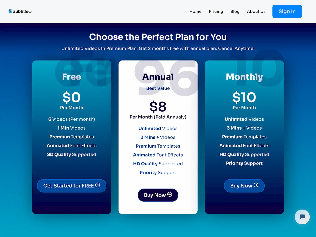 subtitleo.com.pricing