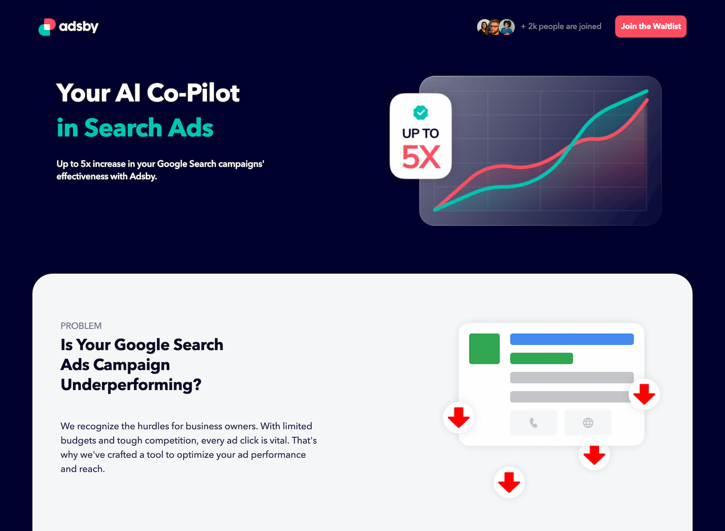 Adsby:Your AI Co-Pilot in Search Ads Logo