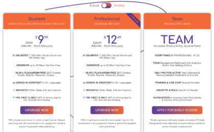 paragraphai.com.pricing