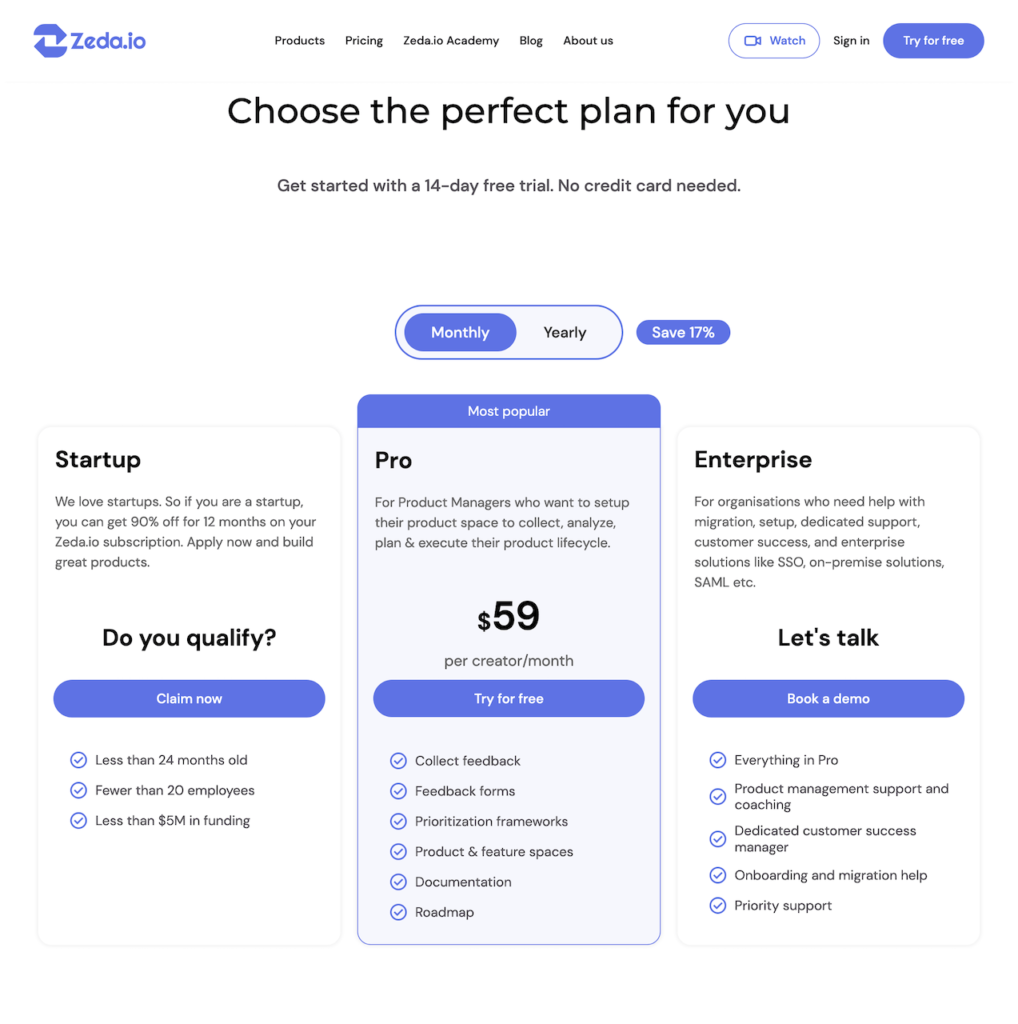 zeda.io.pricing