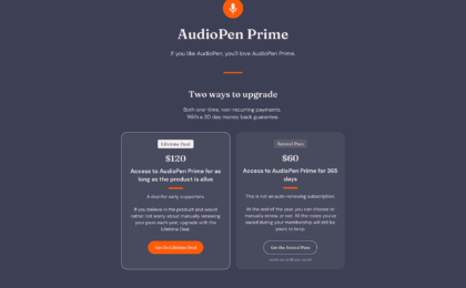 audiopen.ai.pricing