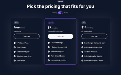 lindoai.com.pricing
