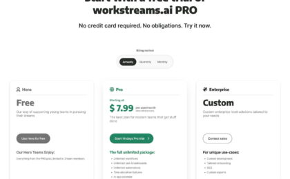 workstreams.ai.pricing