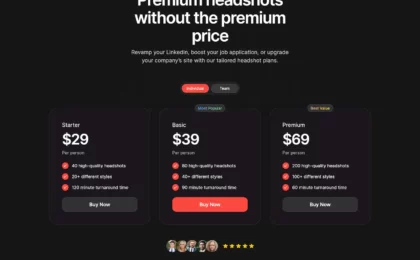 Aragon AI-Transform Your Selfies with AI-Generated Headshots 6 aragon.ai.pricing