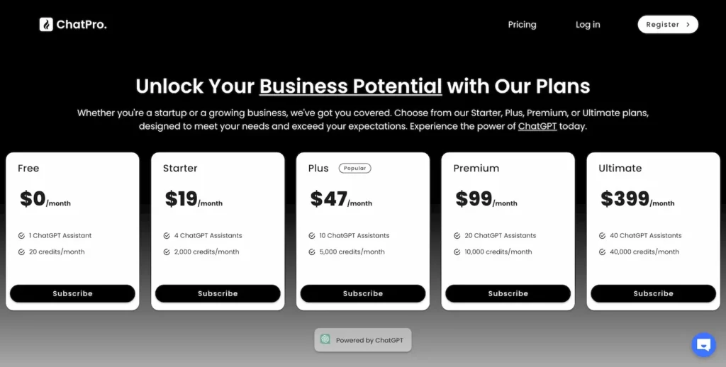 chatpro.pro.pricing