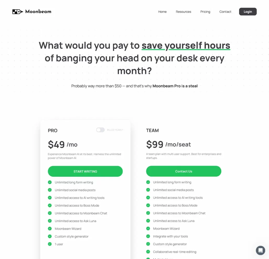 gomoonbeam.com.pricing