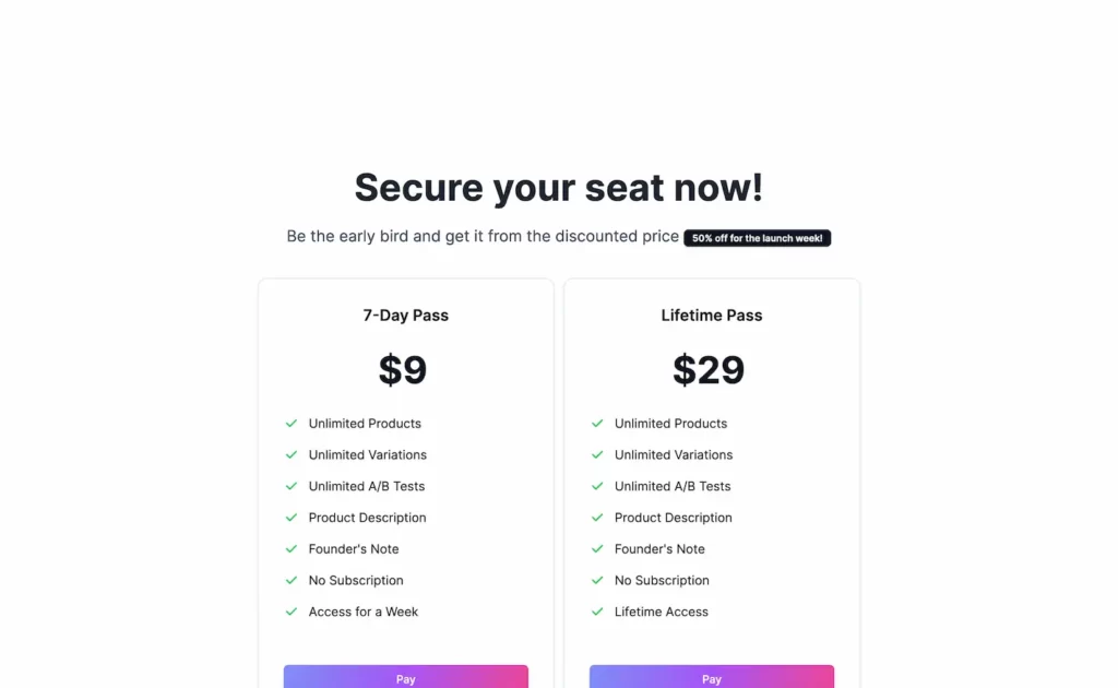 indiezebra.com.pricing