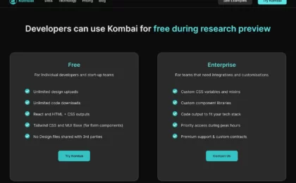 kombai.com.pricing