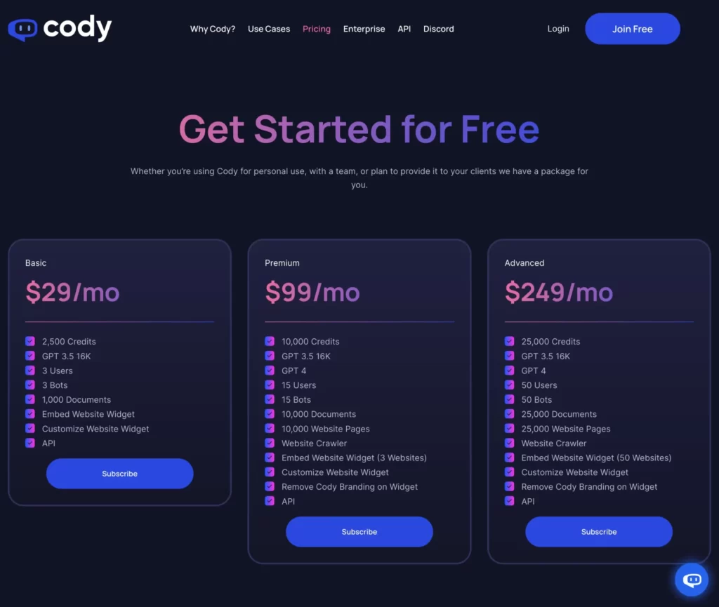 meetcody.ai.pricing