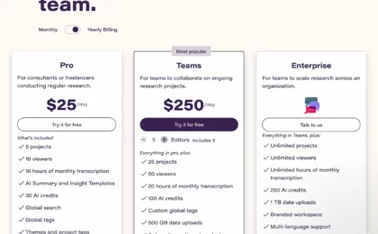 notably.ai.pricing