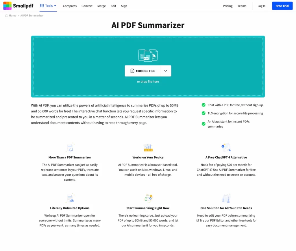 smallpdf.ai.summarizer