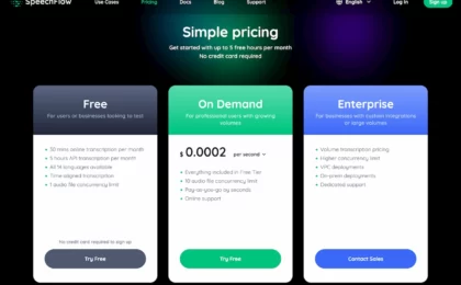 speechflow.io.pricing