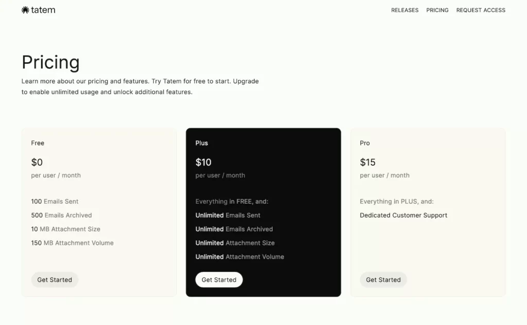 tatem.com.pricing
