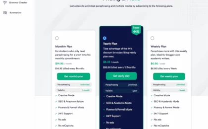 www.paraphrasetool.ai.pricing
