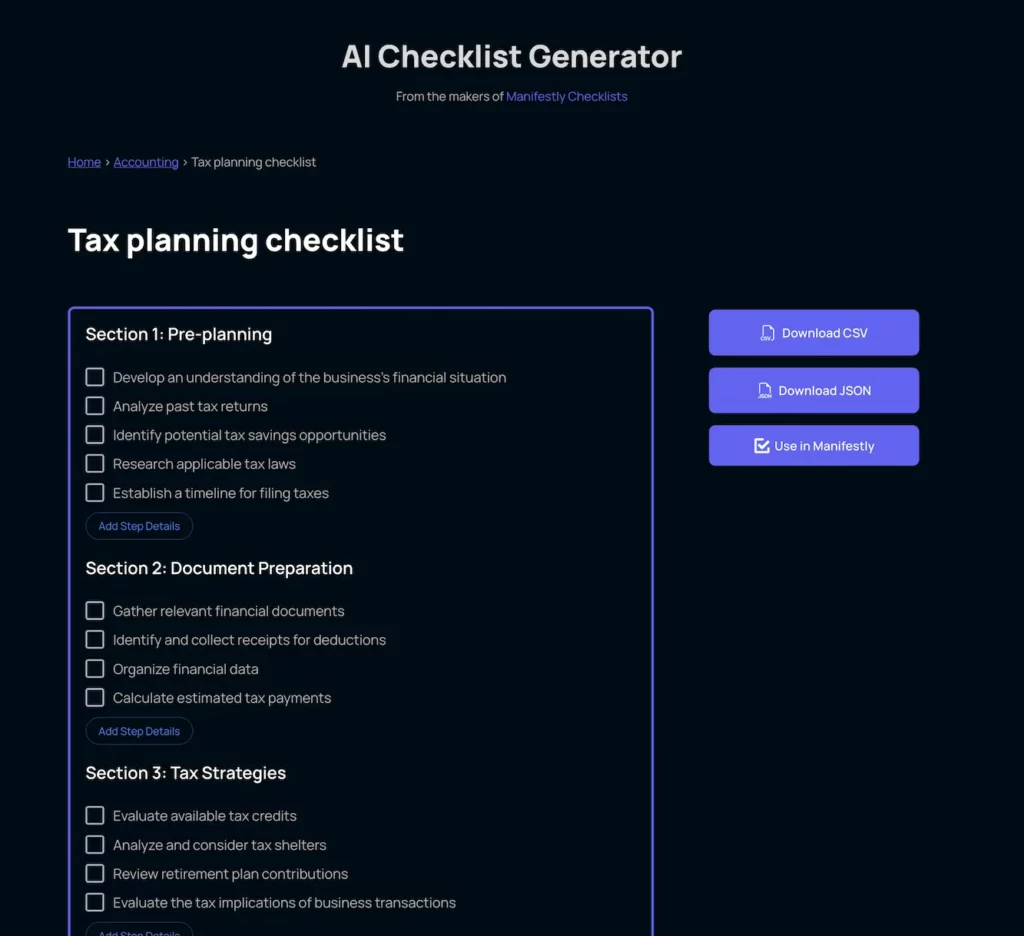 checklistgenerator.ai.example.tax.checklist