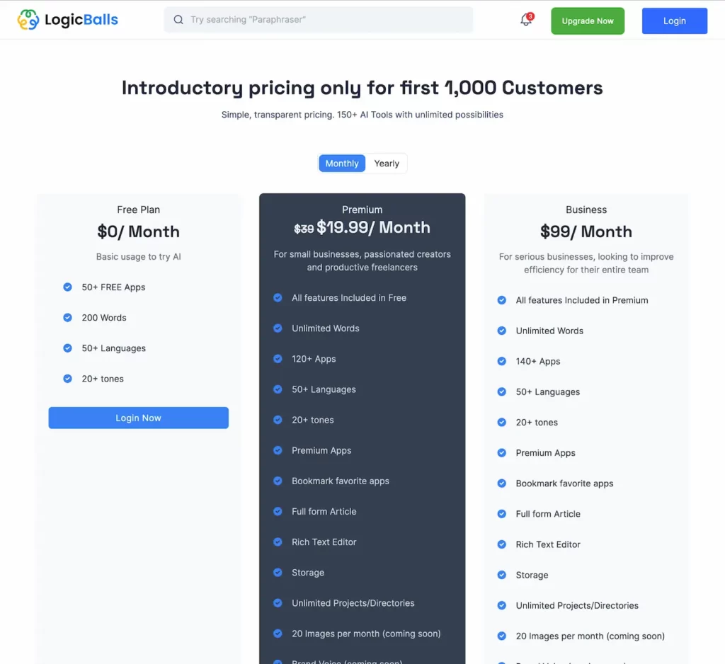 logicballs.com.pricing