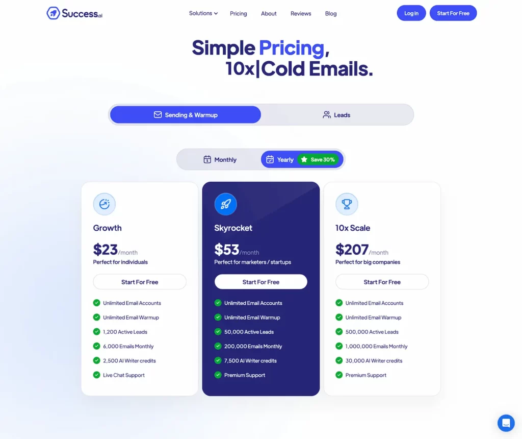 www.success.ai.pricing